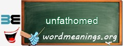 WordMeaning blackboard for unfathomed